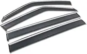 Window Visor Land Fit for Rover Fit for Discovery 3 4 5 L319 L462 Sport L550 Car Window Sun Rain Shade Visors Shield Shelter Trim Frame Sticker (Color : for 3 04-09)