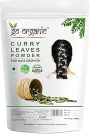 Go Organic Curry Leaves Powder Curry Leaves to Grow Long, Strong and Shiny Hair ( 200 Grm )