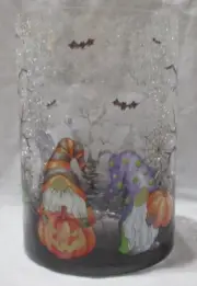 Yankee Candle Clear Crackle Large Jar Holder J/H Halloween CRACKLE GNOMES witch