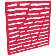 ProtectorAl 300-1200mm x 300-1200mm Light Red/Gloss White Slate Unframed Composite Deco Panel