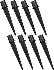 Generic 8pcs Aluminum Solar Light Stakes Durable Metal Replacement for Garden and Pathway Lighting Easy to Install Outdoor Spikes for Stable Support