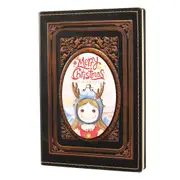 European Retro 3D Embossed PU Notebook Little Girl Pattern A5 Notepad