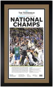 2019 Vanderbilt Commodores CWS Champs Matted & Framed Photo 17x28 B1