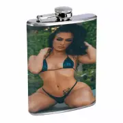 Rock & Roll Pin Up Girls D6 Flask 8oz Stainless Steel Hip Drinking Whiskey