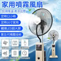 在飛比找momo購物網優惠-【居家家】18寸工業加濕降溫噴霧電風扇(霧化機 霧化風扇)