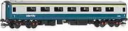 [Hornby] Hornby TT:120 TT4018 BR, Mk2F First Open, M3374-Era 7 Railway-Rolling Stock Coach Packs, Blue