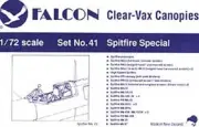 Spitfire Canopy Set: 19 variations to Mk 24 Tamiya Hasegawa (1/72 Falcon 41)