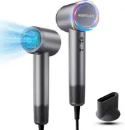 Ionic Hair Dryer for Women & Men,Powerful 1500W Blow Dryer with Nozzle, 3 Spe...