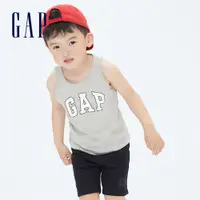 在飛比找蝦皮商城優惠-Gap 男幼童裝 Logo純棉運動背心 布萊納系列-灰色(6