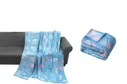 Glow in The Dark Throw Blanket Marine Life Luminous Blankets Blue Colorful Plush Blankets