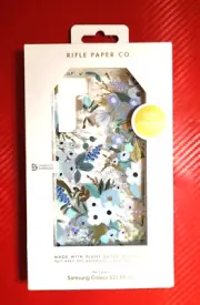 NEW in Case-Mate Rifle Paper Case for Samsung Galaxy S21 FE - Garden Party Blue