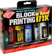 Block Printing Ink PK 5 - Primary Colours Ink Kit