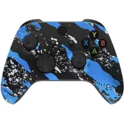 Blue Splatter Xbox One Series S|X Custom UN-MODDED Controller Unique Design
