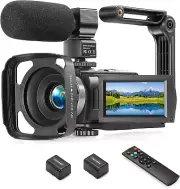 Camcorder FHD 1080P Video Camera for Youtube with 30FPS 36MP 3.0 Inch 270 Degree