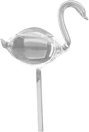 IWOWHERO Glass Automatic Watering Dripper Swan Shape Irrigation Tool for Indoor and Outdoor Plants Durable Watering Globes for Effortless Hydration and Fertilizer Dissolution