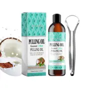 Oil Pulling With Coconut Oil & Peppermint~Oil For Oral,Care Mouthwash--100ml