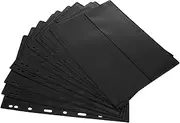 QUMIIRITY 10 Pack Stamp Collecting Album Card Holder A5 Conference Folder Stamp Collecting Supplies Double-Sided