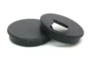 2 PACK NEW HARDWARE CONCEPTS HW6660 BLK 3 1/2" WIRE MANAGEMENT CABLE GROMMET LD