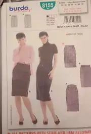 BURDA 8155 SIZES 8 10 12 14 16 18 20 SKIRTS *UNCUT/FF