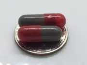 Red and Gray Size 4 Empty Gelatin Capsules also known as Gelcaps