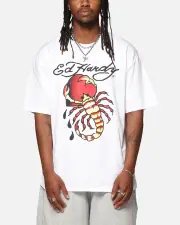 [ED HARDY] Ed Hardy Scorpion T-shirt White - Size XL XL White
