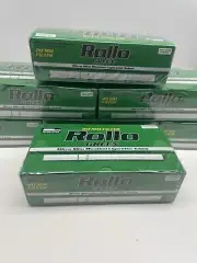 1,200 X Rollo 5.5mm Micro Slim Green Menthol 20mm Filter Tubes