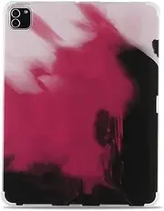 Premium TPU Hard Case, Protective Hard Shell Cover Compatible for iPad Air, iPad Pro 10.5, iPad 9th Generation 10.2 (iPad Air 10.9, Pink&Black)