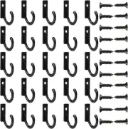 Wall Mounted Hook Hangers Metal Hook Single Hook Robe Hook With Screws For Hangi