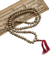 Mala Tibetan Necklace Pearls IN Shells Om Mani Padme Hum Ø9.25 MM 5506CA11