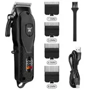 Electric Hair Clipper Professional Barber LED Display Screen UBS Charging Powerful Hair Trimmer Power Tool