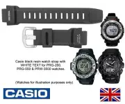 PRG-260 Casio Watch Strap Band for PRG-260, PRG-550-1A1 & PRW-3500 - WHITE text