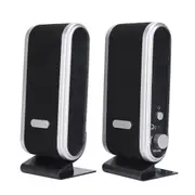 2pcs Stereo Computer Speakers with Subwoofer USB Powered for PC and Laptops