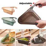 TRIANGULAR SINK DRAIN BASKET KITCHEN FAUCET HANGING STRAINER