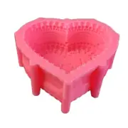 Handicrafts Making Heart Cake Mold Silicone DIY 3D Aromatherapy Casting Handmade