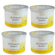Gigi Wax Pot 14 oz | ALL PURPOSE HONEE (Pack of 4)