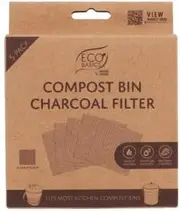 Eco Basics Compost Kitchen Waste Bin - Charcoal Filter