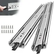 SLIDEWAY Heavy Duty Locking Drawer Slides 1 Pair 12 14 16 18 20 22 24 32 40 Inch 150 Lbs Full Extension Ball Bearing Sliding Rails Cabinet Runners Tracks Tool Box Glides-26