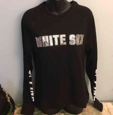Victoria's Secret Pink MLB Chicago White Sox Bling Pullover Sz XS NWT