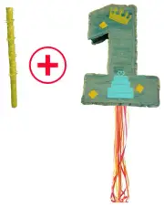 Number One Numero 1 Pinata Piñata PULL STRING OR HIT birthday party games fiesta