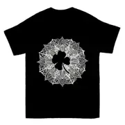 Mandala Circle Four Leaf Clover T-shirt