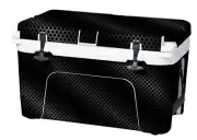 Vinyl Cooler Wrap Fits RTIC 52 Cooler | Decal Skin FULL Black Honey Comb