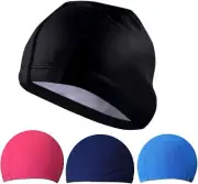 4 Pack Nylon Spandex Fabric Swimming Cap Lycra Cloth Swim Caps Elasticity Bat...