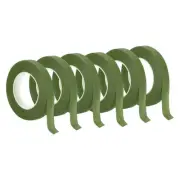 30Yard Floral Tape 6 Roll Florist Tape Crepe Paper Bouquets Tapes Grass Green