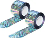 Bird Repellent Scare Ribbon Tape, 2 Rolls Bird Deterrent Reflective Scare Tap...
