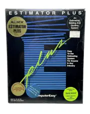 Estimator Plus IBM PC Software Estimating Bidding Quoting System ComputerEasy