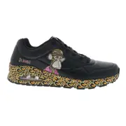Skechers Adult Mens Uno Dr. Bombay Snoop Dogg Lifestyle Sneakers Black Leopard US 10.5
