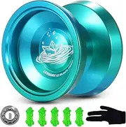 LESHARE Professional Unresponsive Yoyo X2 Aluminium Alloy [+Responsive Ball Bearing] Vibrant Gardient