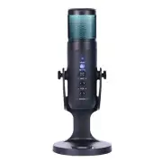 USB Condenser Microphone Tabletop Desktop Microphone with Stand D6C0
