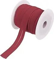 sourcing map 3/4 Inch Single Fold Bias Tape Polyester Continuous Bulk Bias Tape Roll for Sewing, Seaming Quilting Hemming Binding Crafts (Wine Red 25 Yards)