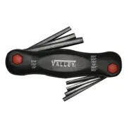 9 Pc. Folding Hex Keys Allen Wrench Set SAE 5/64"-1/4"